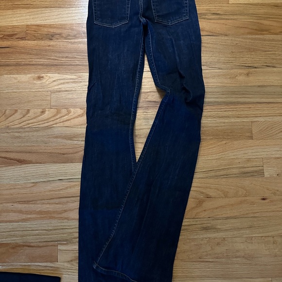Theory Dark Wash Fit and Flare/Bootcut Jeans - Picture 3 of 7